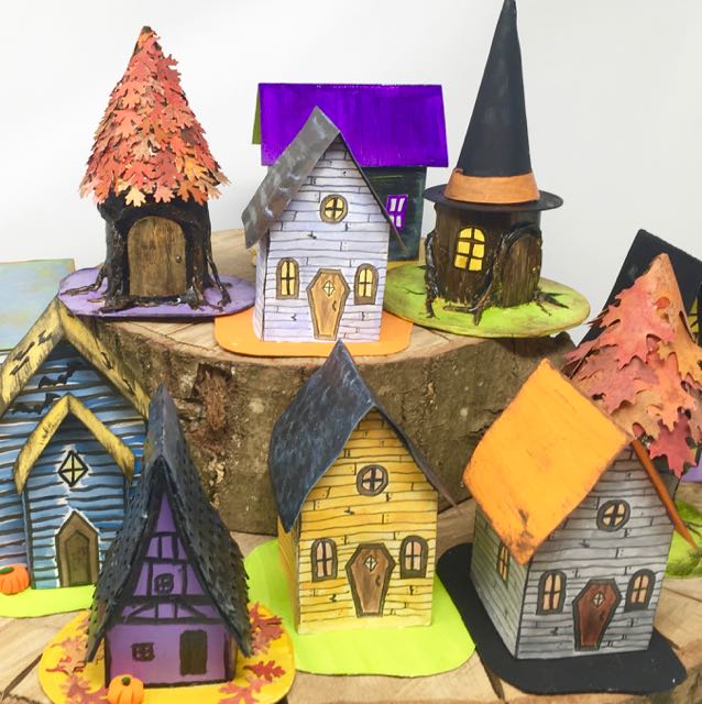 13 days paper halloween houses