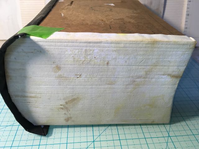 Glue spine to book box