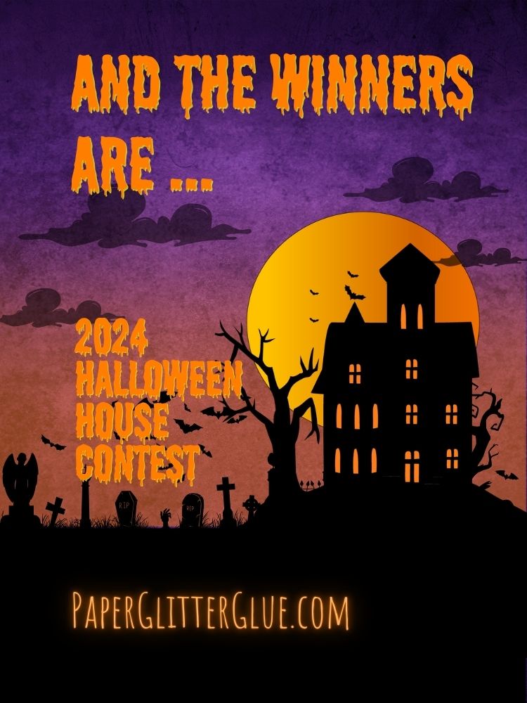 Dark Halloween house silohuette with moody background