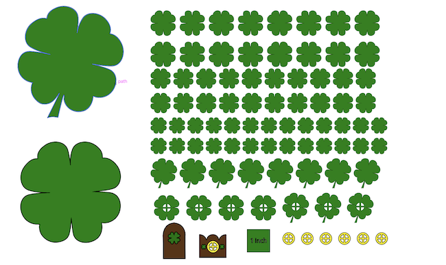 4-Leaf clovers for Fairy Houses