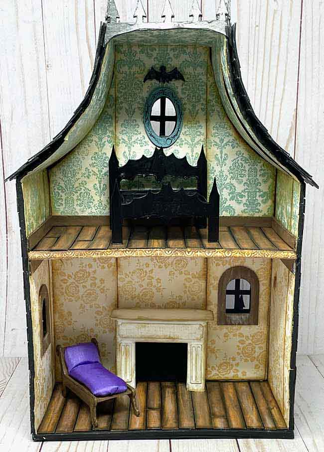 Adding furniture for Halloween dollhouse