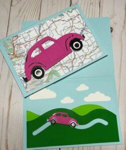 Small car slider card