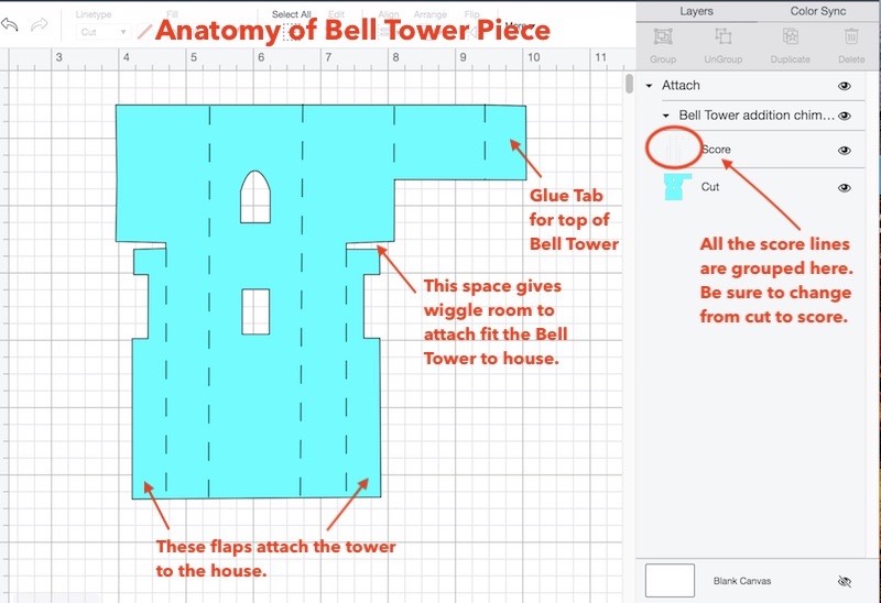 Bell Tower anatomy in Design Space
