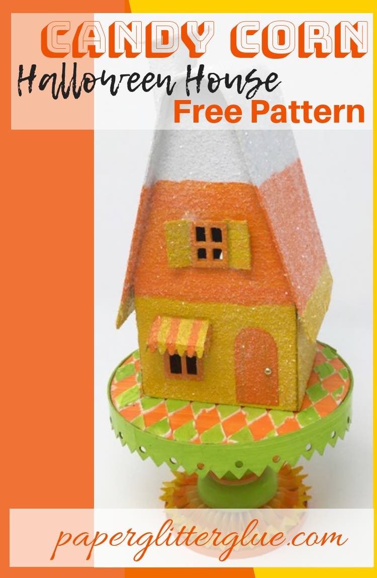 Candy Corn Halloween House free pattern tutorial