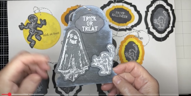 Chalkboard Halloween ornaments