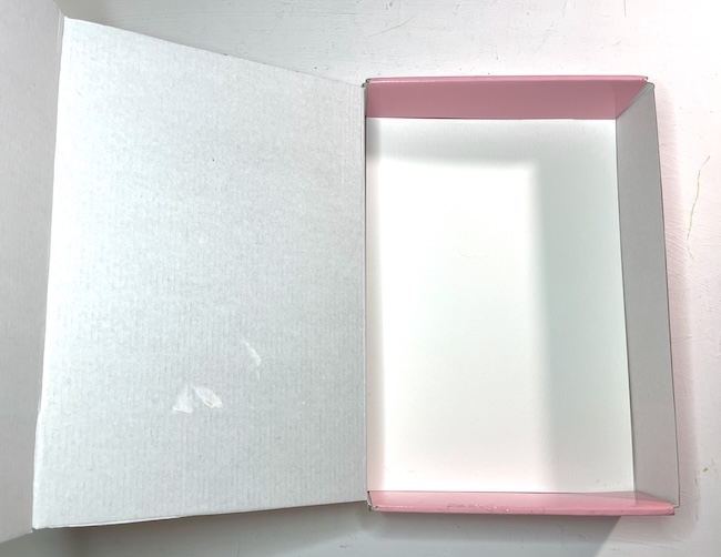 Clamshell book before painting