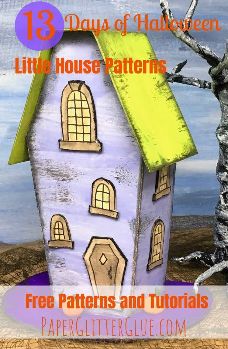Coffin house Halloween house patterns