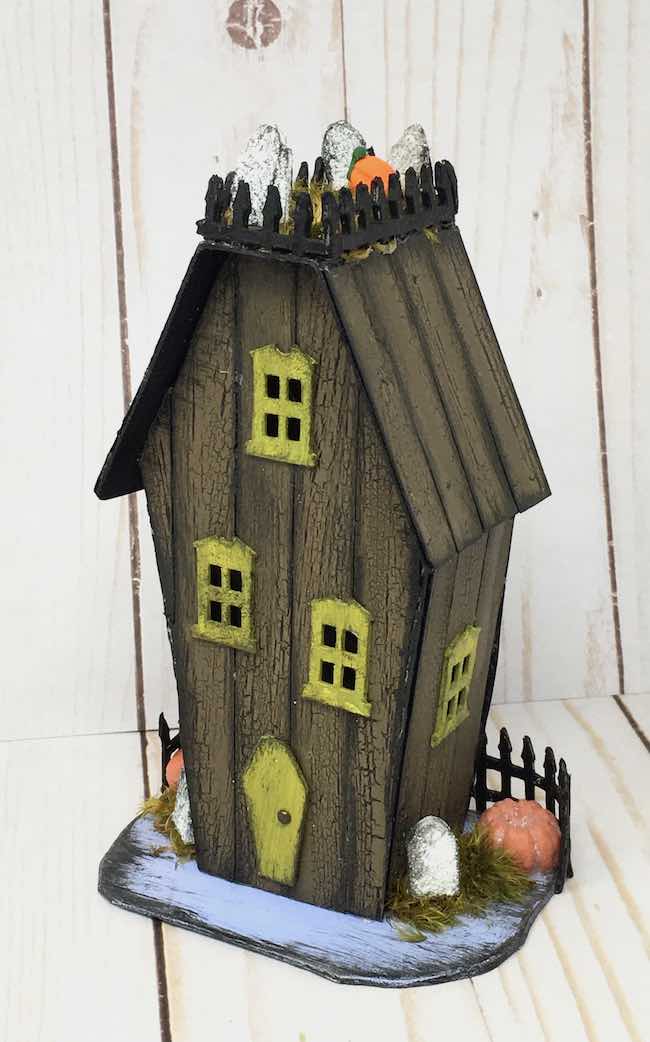 Coffin house from 13 handcrafted halloween houses book