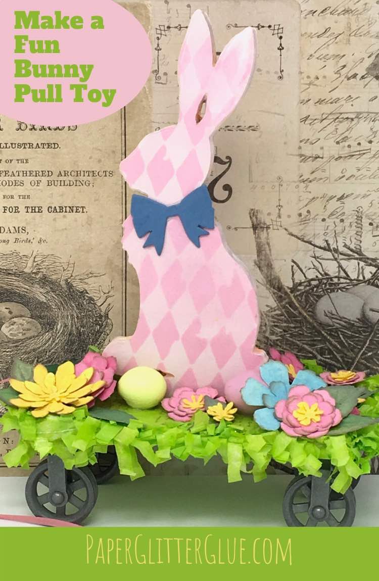 DIY Easter Bunny Decoration Bunny pull toy