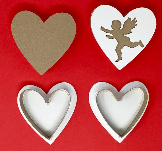 DIY heart-shaped candy boxes