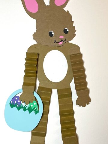 Dancing Easter Bunny with basket