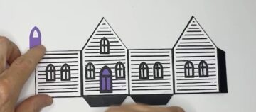 Make a Halloween House Pop-Up Card - Paper Glitter Glue