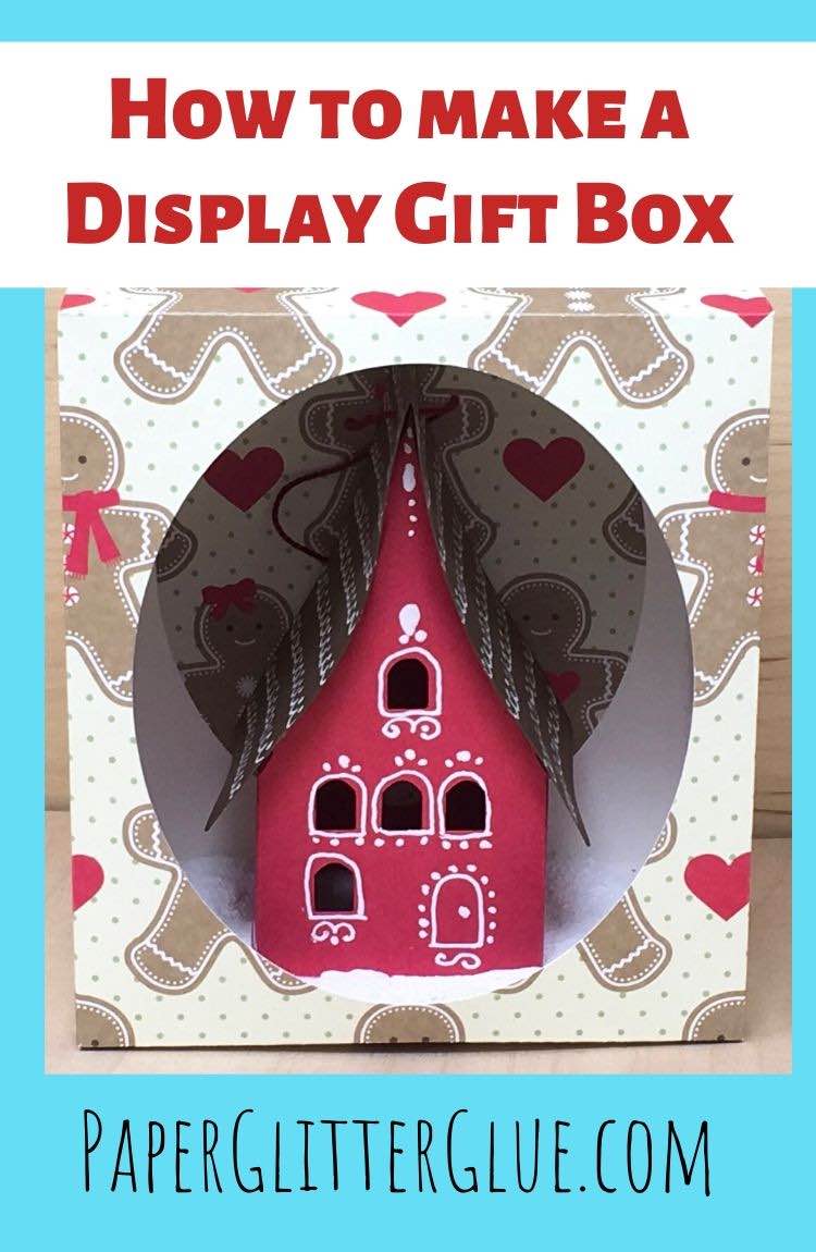 Display Gift Box for Holiday Paper House Ornaments