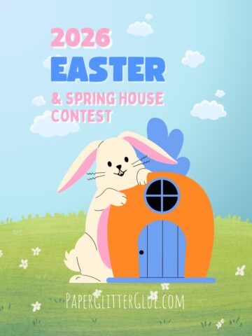 Easter contest shows bunny with carrot house