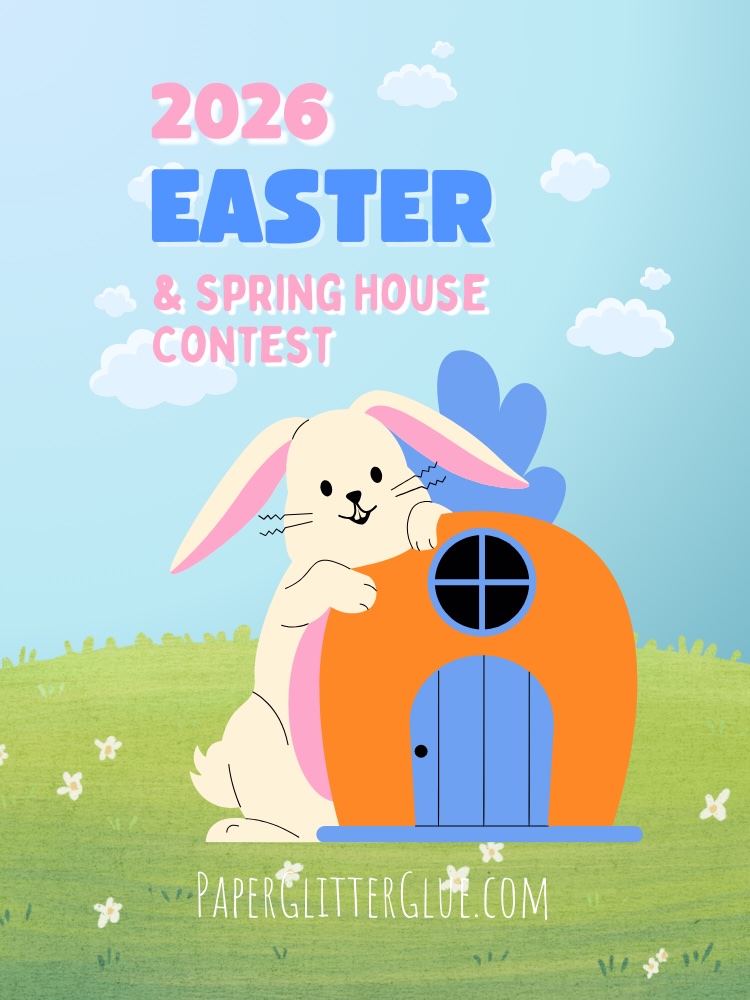 Easter contest shows bunny with carrot house