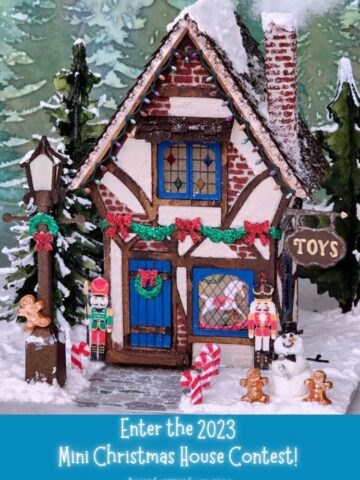 Cardboard Toy Shoppe Christmas House