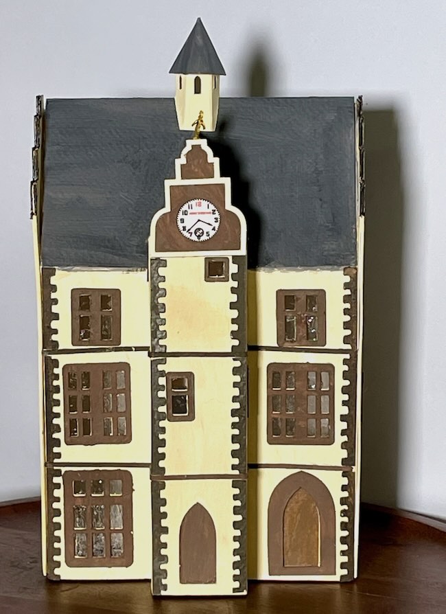 Finished miniature Marburg City Hall