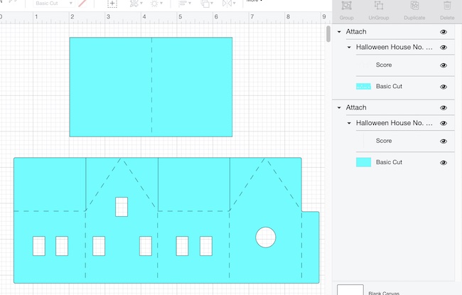 Halloween House No. 1 in Cricut Design Space