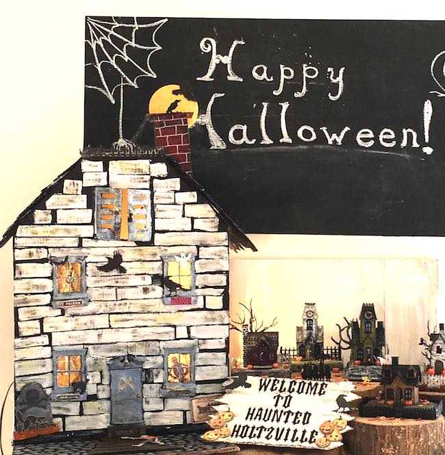 Halloween House cardboard costume