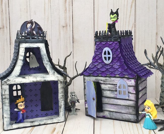 Halloween Manor recycled pasta box