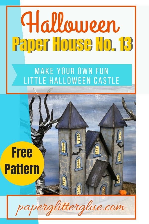 13 Days of Halloween castle #halloweenvillage #halloweencrafts #diyhalloween