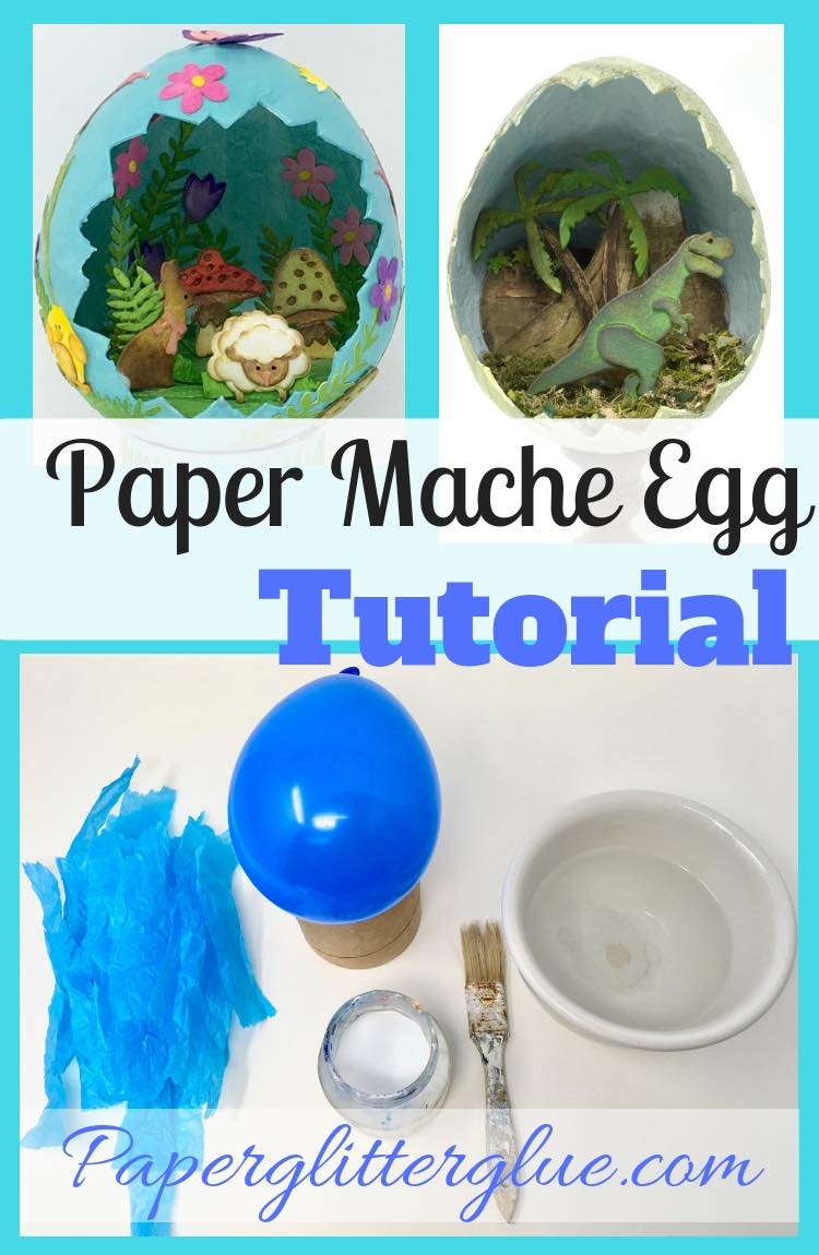 How to make a paper mache egg tutorial