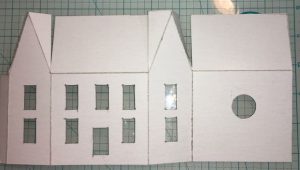 How to Make a Putz House - Windows Tutorial - Paper Glitter Glue