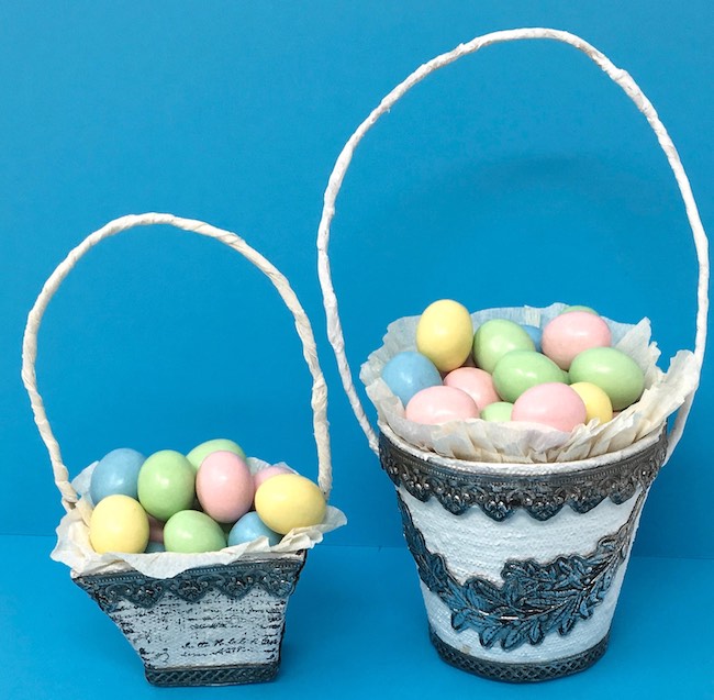 Impresslit Decorated Peat pot Easter Baskets