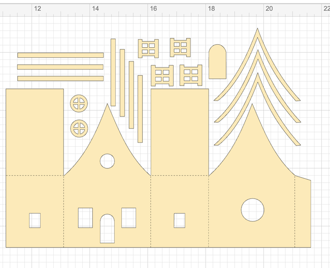 Irish cottage with trim pieces