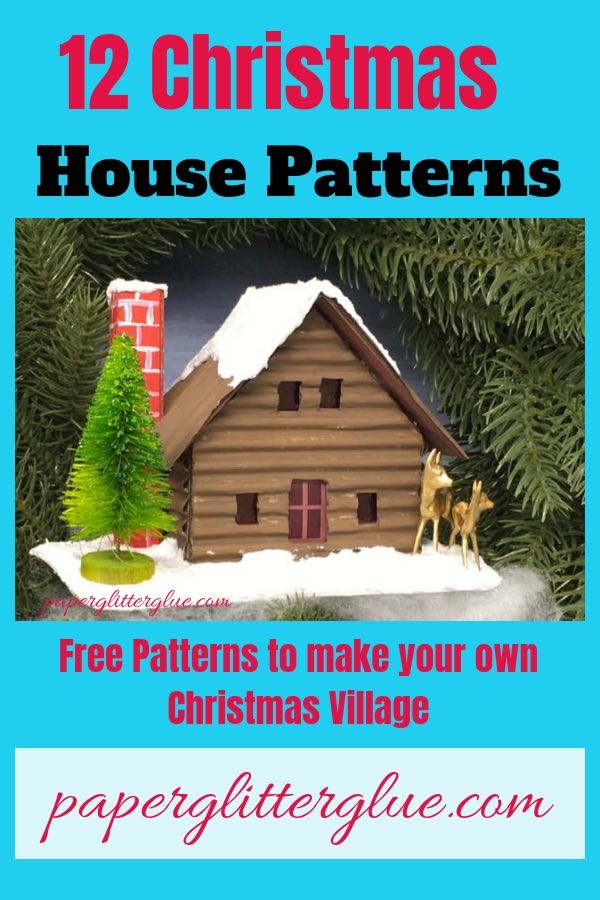 Log Cabin Putz house free pattern instructions