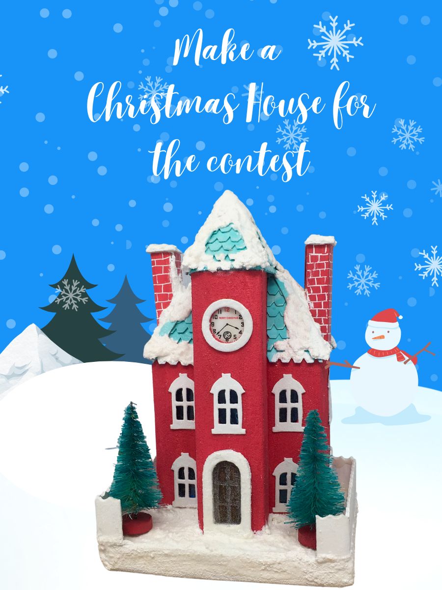 2022 Miniature Christmas House Contest - Paper Glitter Glue