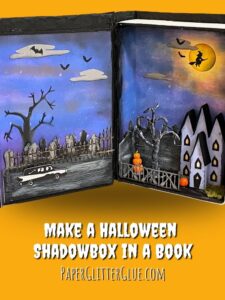 Make Halloween Shadowbox in book