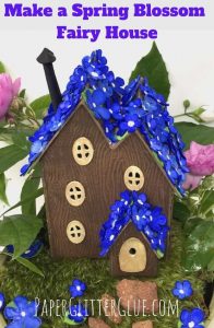 Make a Spring Blossom Miniature Paper Fairy House