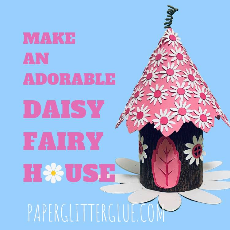 Make a Paper House with Your Cricut - Paper Glitter Glue