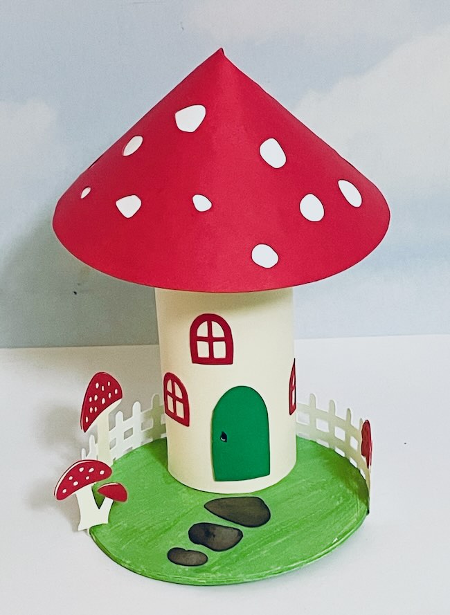 Make an easy mushroom fairy house