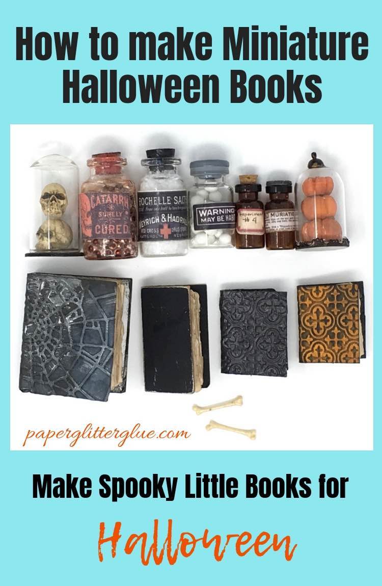 Make spooky little books for your Halloween projects
