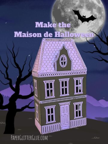 Halloween house with spooky background