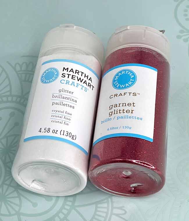 Martha Stewart glitter bottles