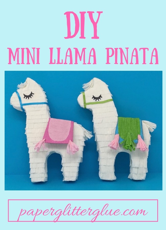 Two mini llama pinatas