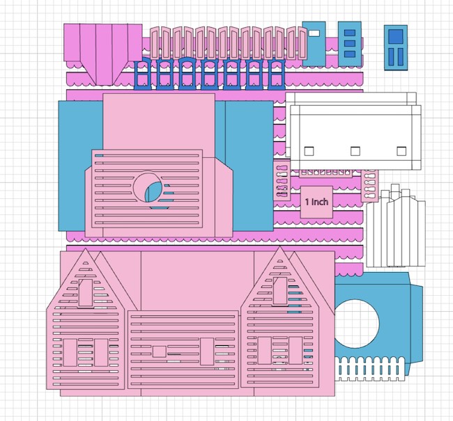 Mini Spring Cabin Cricut Design Space