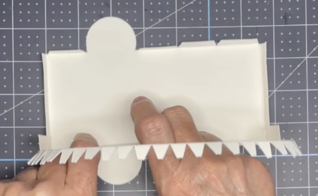 Open side of travel trailer glued in place