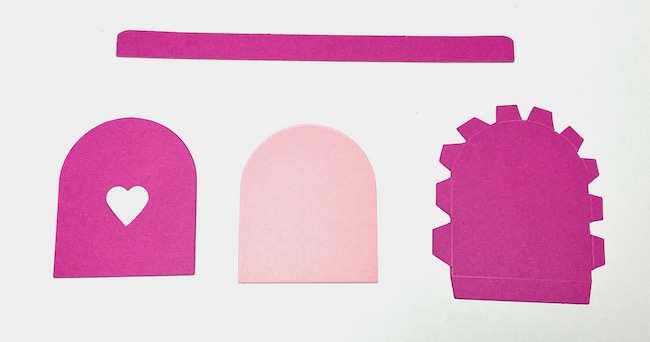 Paper mailbox door flap cardstock pieces