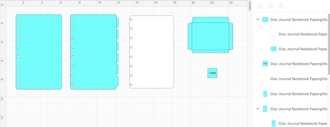 Pieces for the Disc Notebook Journal