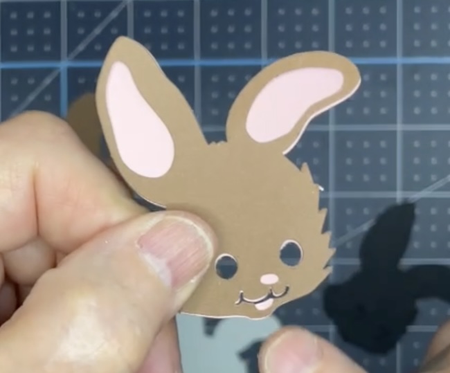 pink layer for ears, nose, and mouth