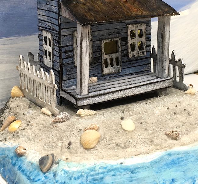 The Sea Shack - DIY Miniature House - Paper Glitter Glue