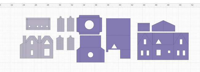 Score lines for all the Haunted House with porch