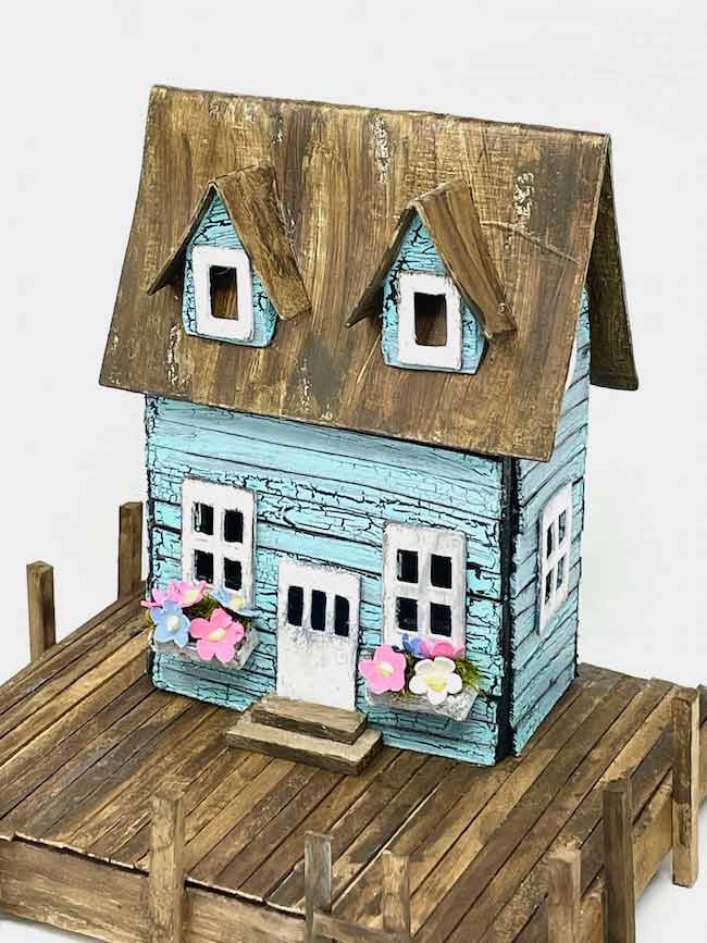 The Sea Shack - DIY Miniature House - Paper Glitter Glue