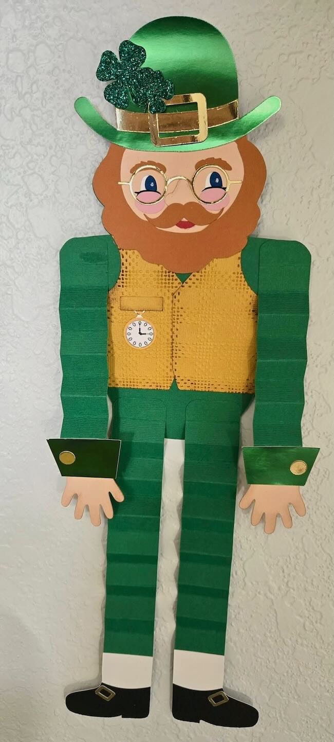 Shirl's Dancing leprechaun on wall