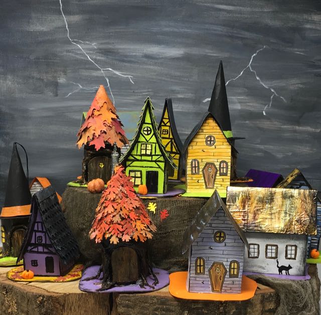 Download Medieval Haunted House Halloween Paper House No 4 Paper Glitter Glue