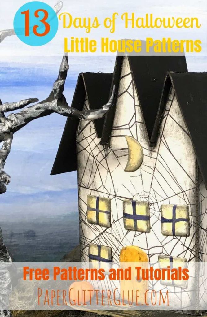 Triple Gable Gothic miniature Halloween house tutorial